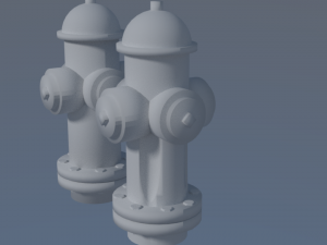 simple fire hydrant 3D 모델