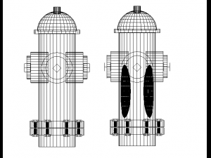 simple fire hydrant 3D 모델