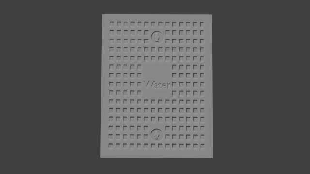 simple manhole cover 3D मॉडल .c4d .max .obj .3ds .fbx .stl .blend 