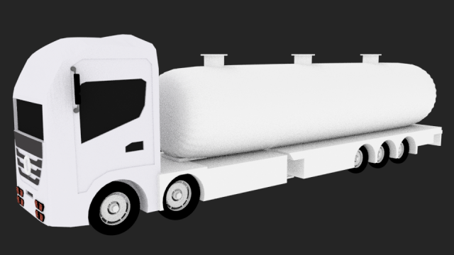 3d truck simple Modelo de Impressão 3D .c4d .max .obj .3ds .fbx .stl .blend 