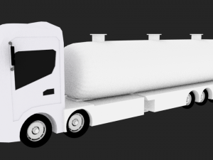 3d truck simple 3Dプリントモデル