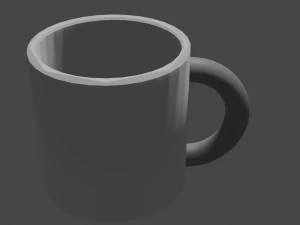 Mug sederhana Model 3D