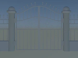 gateway exterior mansion gate 3D Model
