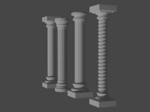 Yunanca s&uuml;tun 3D Model