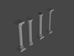 Yunanca s&uuml;tun 3D Model