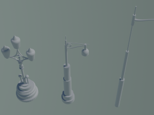 Oakland Iron Street Light pole v3 3D Model