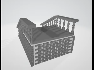 3डी कटघरा 3D प्रिंट मॉडल