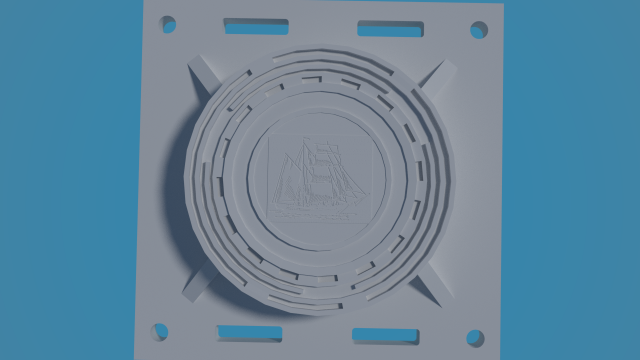 Manhole 3D art 3D प्रिंट मॉडल .c4d .max .obj .3ds .fbx .stl .blend 