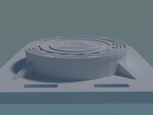 Manhole 3D art 3D प्रिंट मॉडल