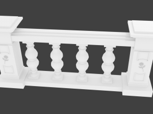 3D Stone balustrade Modelo de impresión 3D