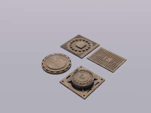 3D Manhole model 3D Model