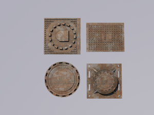 3D Manhole model 3D Model