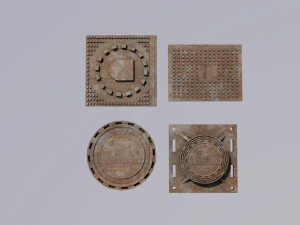 3D Manhole model 3D Model