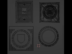 3D Manhole model 3D Model
