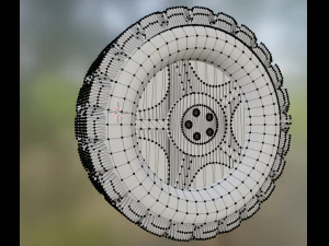 3D wielmodel 3D printmodel