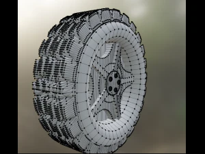 3D wielmodel 3D printmodel