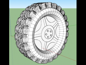 3D Wheel model 3D-printmodel