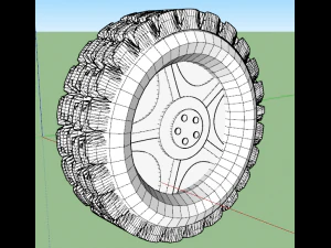 3D wielmodel 3D printmodel