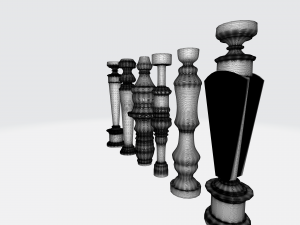 3D Concrete Balustrade Design Ideas 3D मॉडल