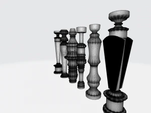 3D Concrete Balustrade Design Ideas 3D Model