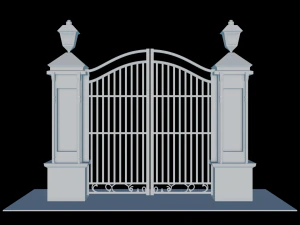 Iron Forge Elegance 3D Gate Design 3D Print Model