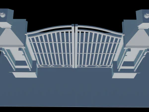 Iron Forge Elegance 3D Gate Design 3D Print Model