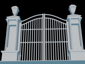 Iron Forge Elegance 3D Gate Design 3D Print Model