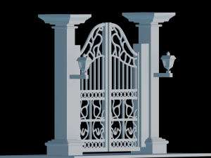 Three-dimensional portal visual representation Model do druku 3D