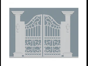 Driedimensionale visuele representatie van het portaal 3D printmodel