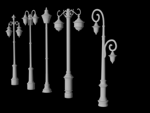 Vintage Antique Table Lamp with Historical Design 3D-Druckmodell