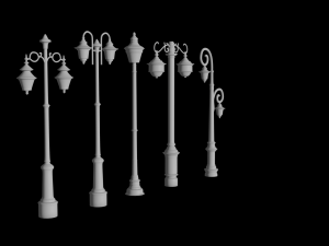 Vintage Antique Table Lamp with Historical Design 3D-Druckmodell