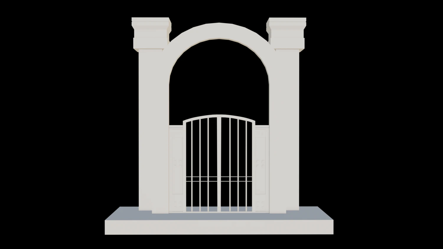 Dimensional Gateway Entrances 3D Print Model .c4d .max .obj .3ds .fbx .stl .blend 