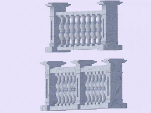 3D Balustrades Virtual Design Showcase 3D Model