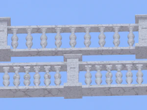 3D Balustrades Virtual Design Showcase 3D Model