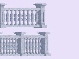 3D Balustrades Virtual Design Showcase 3D Модель