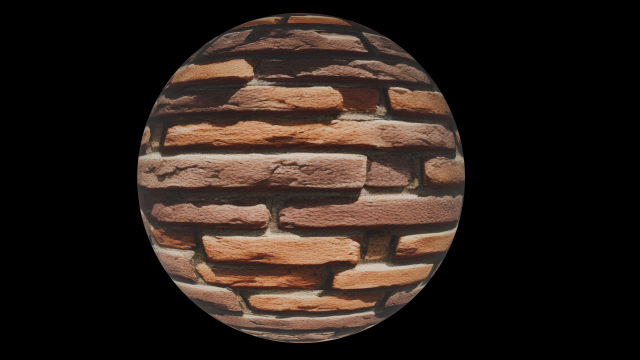 Brown Brick Wall Texture CG テクスチャ .c4d .max .obj .3ds .fbx .stl .blend 