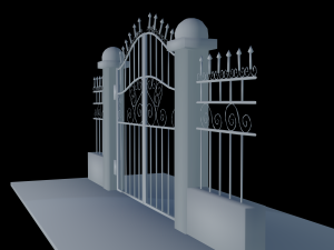 Gate 3D 3D-Druckmodell