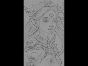 Seni Gadis Prajurit 3D Jelajahi Digital yang Menakjubkan Model Cetak 3D