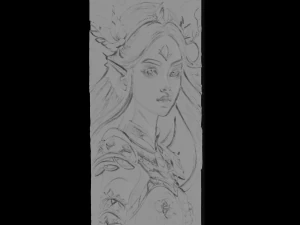 3D Warrior Girl Art Explore Stunning Digital 3D Print Model