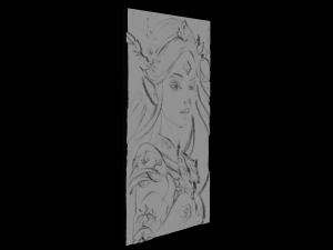 3D Warrior Girl Art Explore Stunning Digital 3D प्रिंट मॉडल