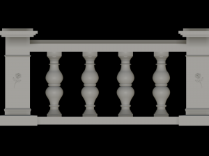 Balustrade 3D Print Model