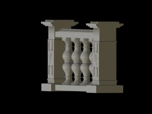 Balustrade 3D Print Model