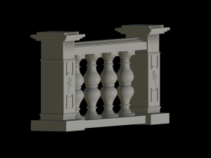 Balustrade 3D-Druckmodell