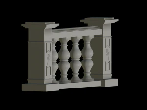 Balustrade 3D Print Model