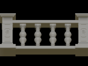 Balustrade 3D-Druckmodell