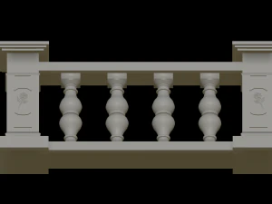 Balustrade 3D Print Model