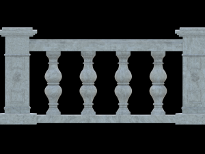 3D Balustrade Designs Architectural Elegance in Virtual Reality 3D 모델