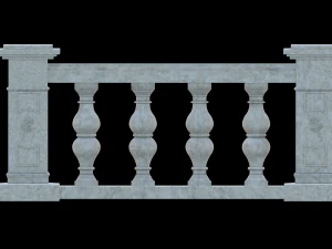 La balustrade 3D conçoit l’élégance architecturale en réalité virtuelle Modèle 3D