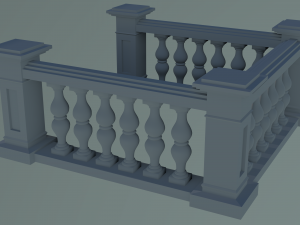 Cast Stone Balustrade 3D Modelo de impresión 3D