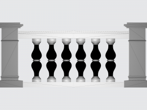 Cast Stone Balustrade 3D Modelo de impresión 3D